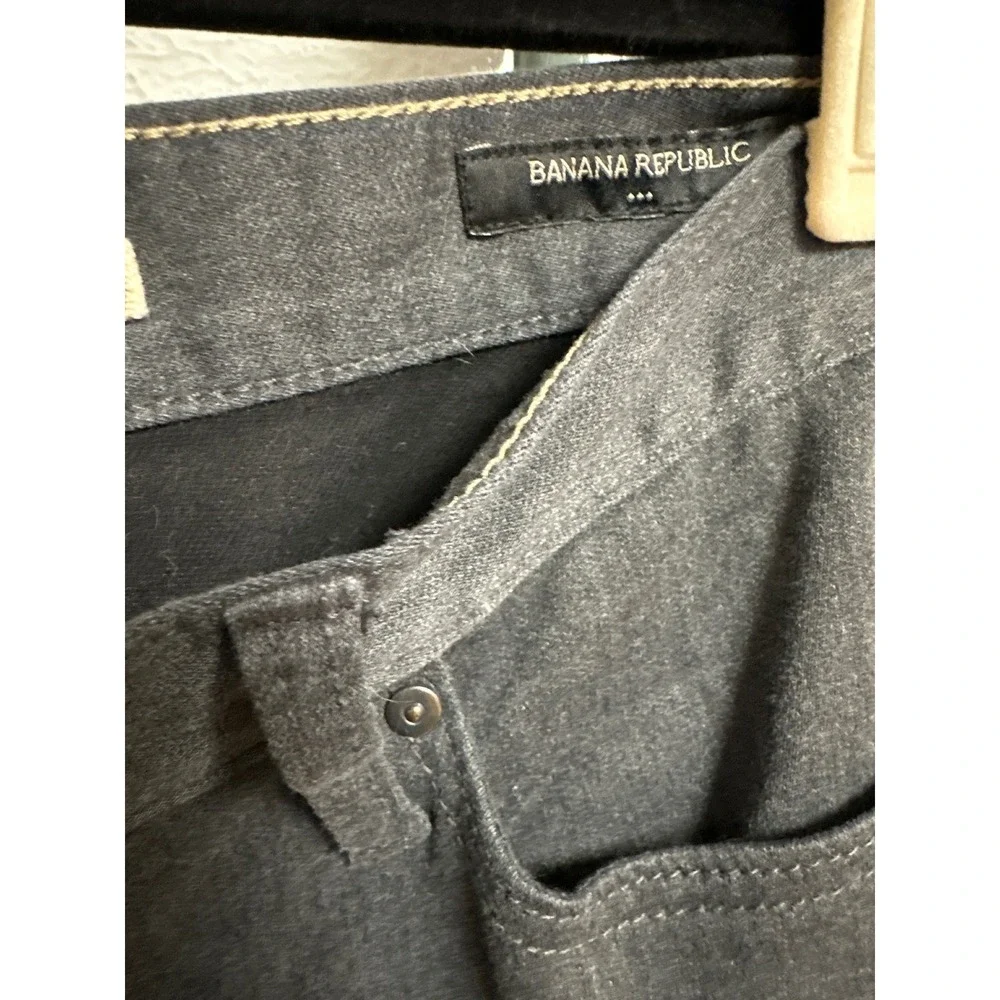 Banana Republic Travel Jeans Men 31x32 Gray Slim Fit Stretch Performance